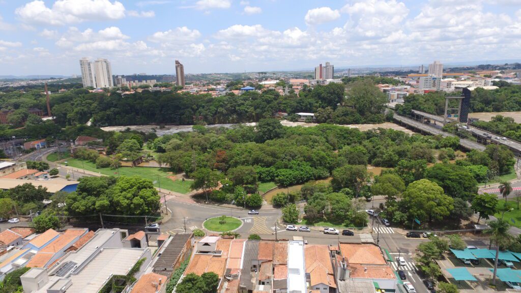 Imagem de drone de Piracicaba imóveis