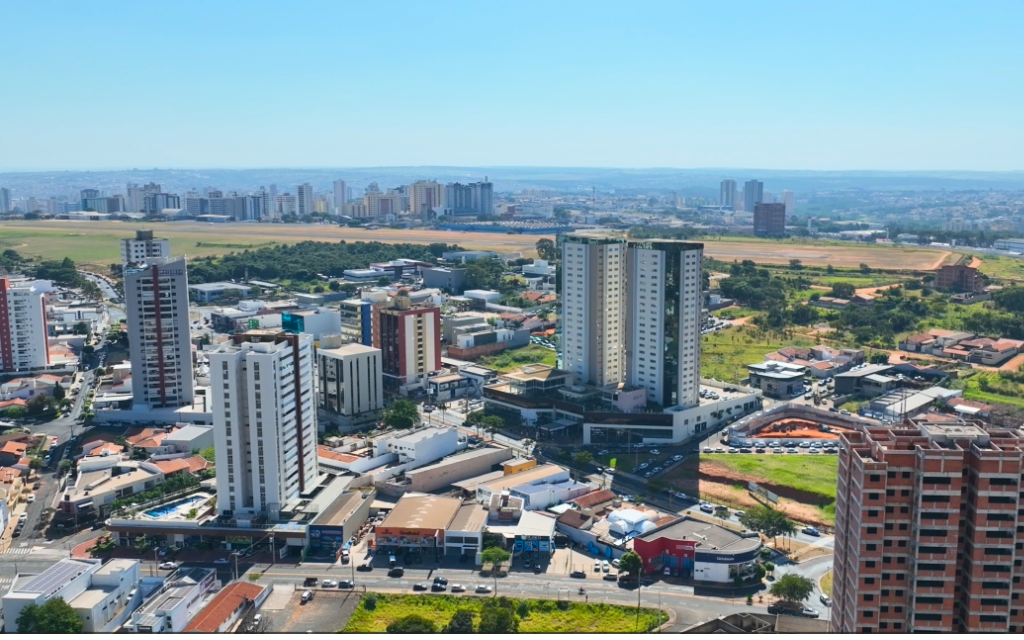 Localização do Sky vista de cima.