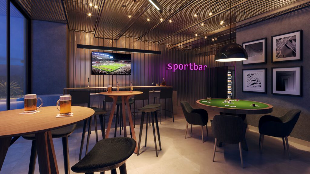 sport bar sodero espaços pequenos